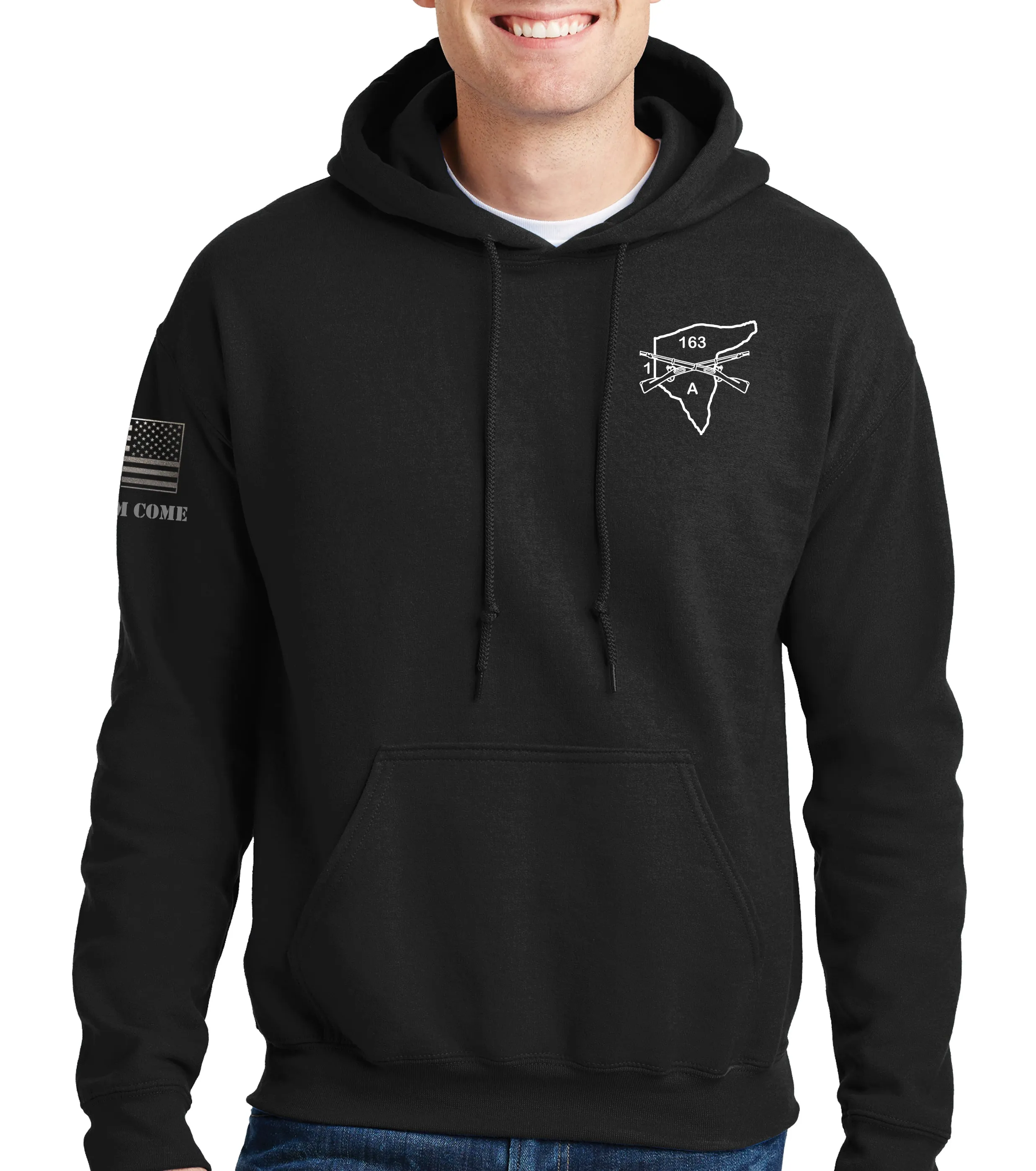 1-163 A Unisex Hoodie Sweatshirt. This sweatshirt is NOT approved for PT.