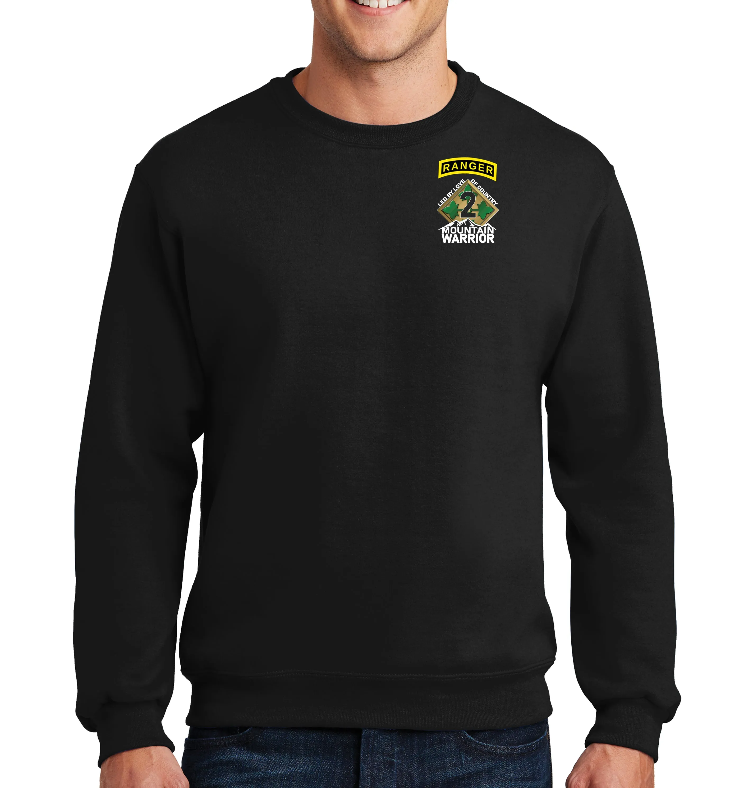 1000# Club Black Unisex PT Sweatshirt. This sweatshirt IS Approved for PT