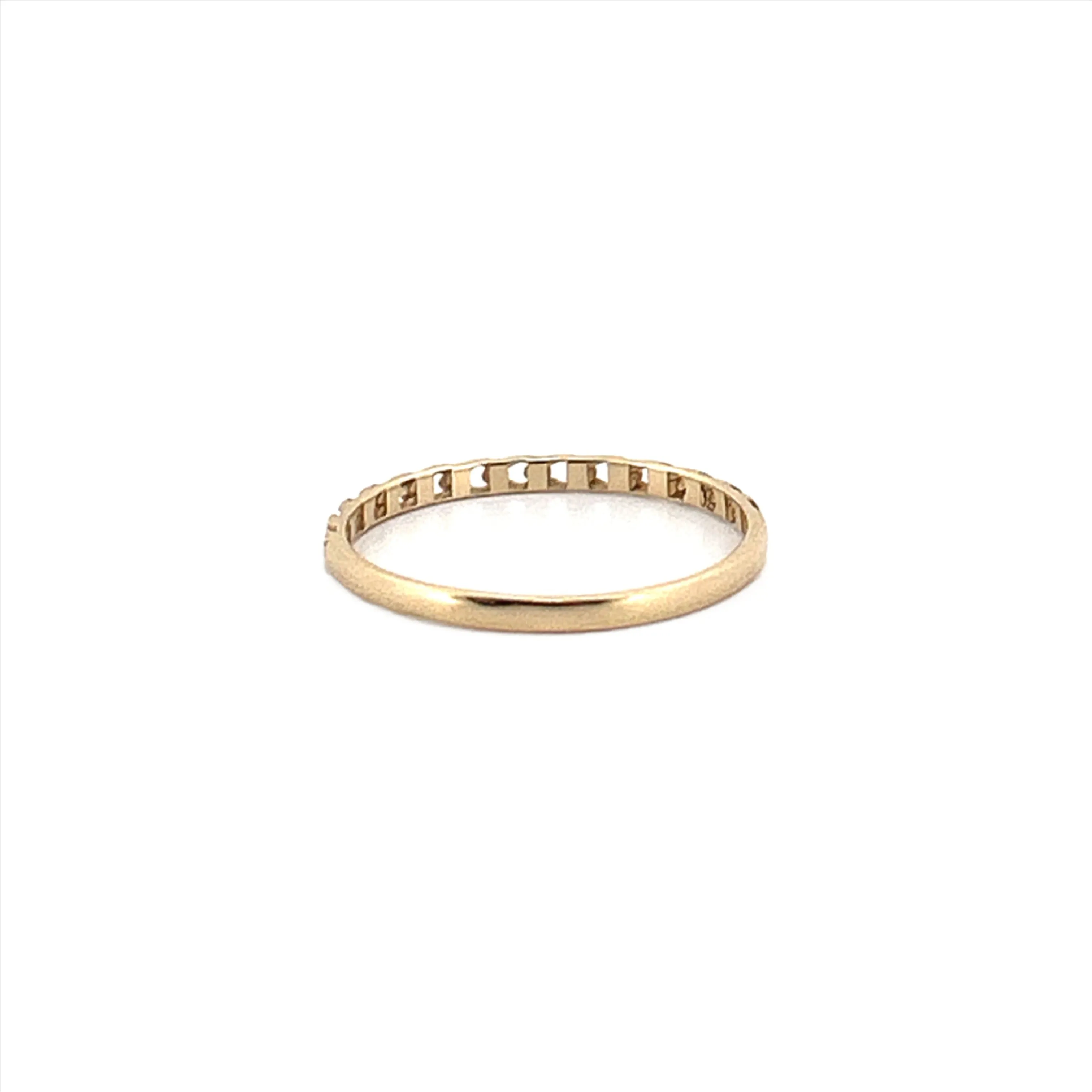 14K Yellow Gold Mini Cuban Band