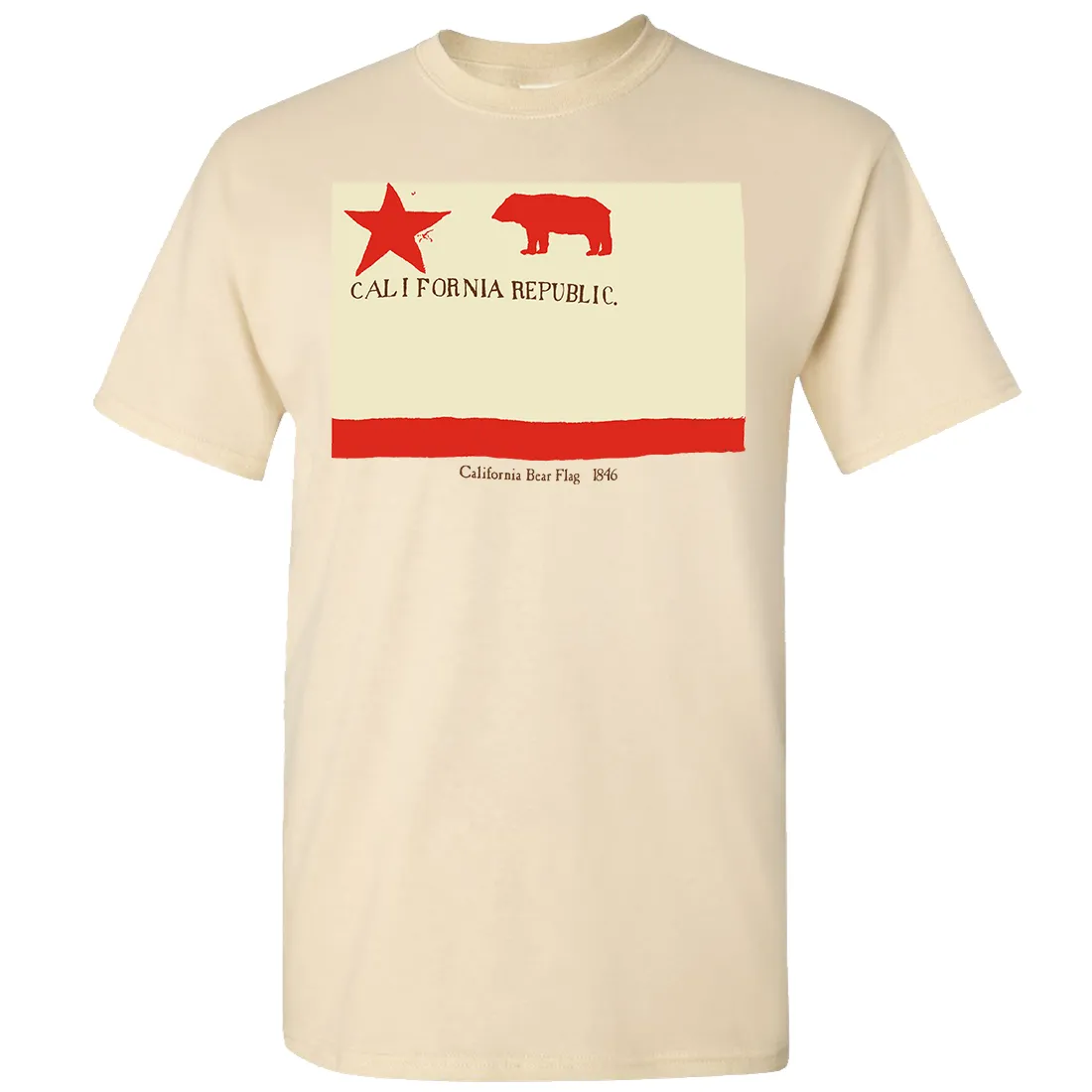 1846 California Republic State Flag T-shirt/tee