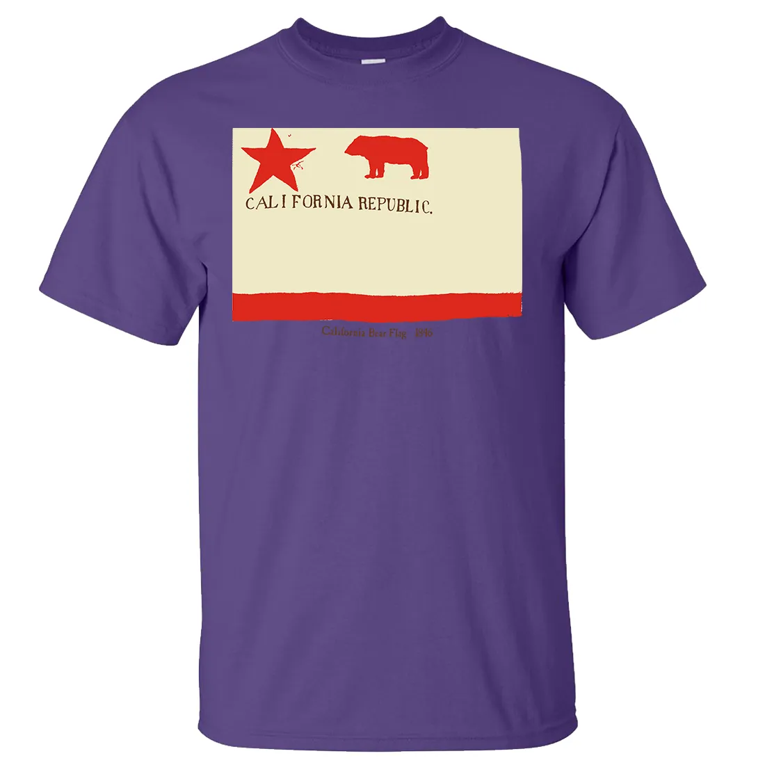 1846 California Republic State Flag T-shirt/tee