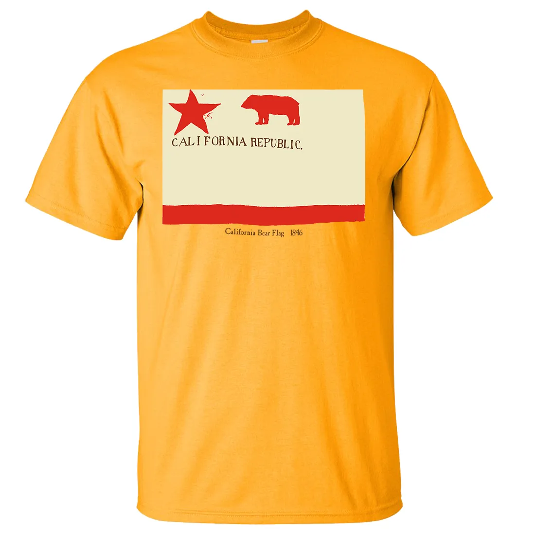 1846 California Republic State Flag T-shirt/tee