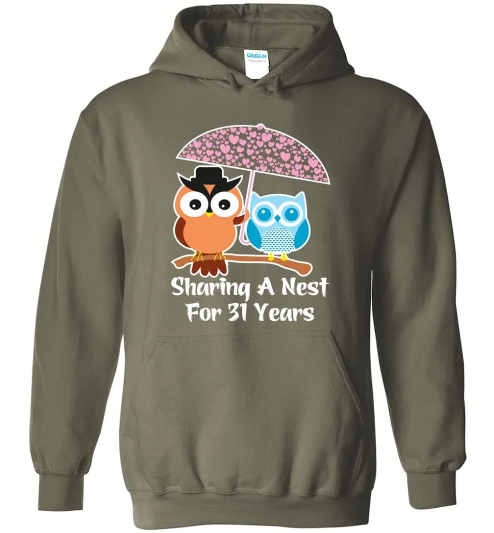 31 Years Wedding Anniversary Gifts Valentine's Day Hoodie