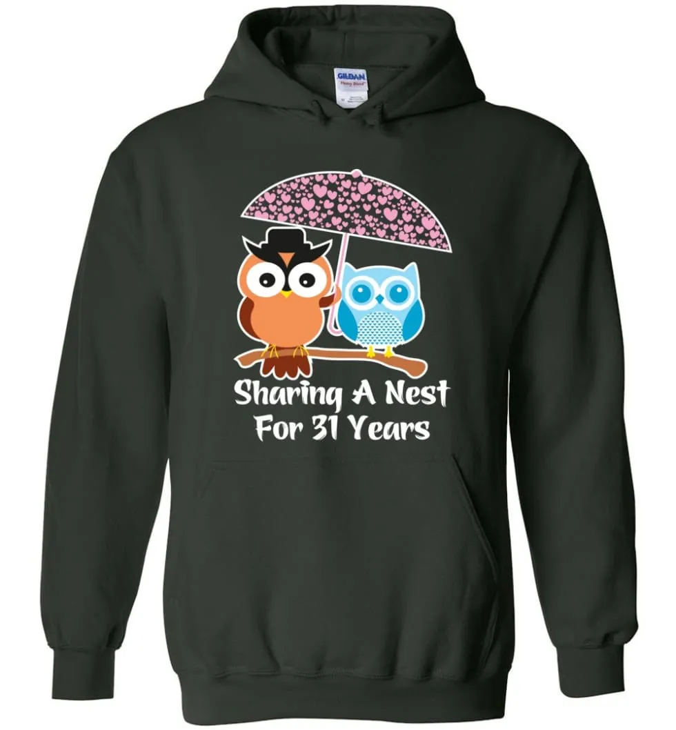 31 Years Wedding Anniversary Gifts Valentine's Day Hoodie