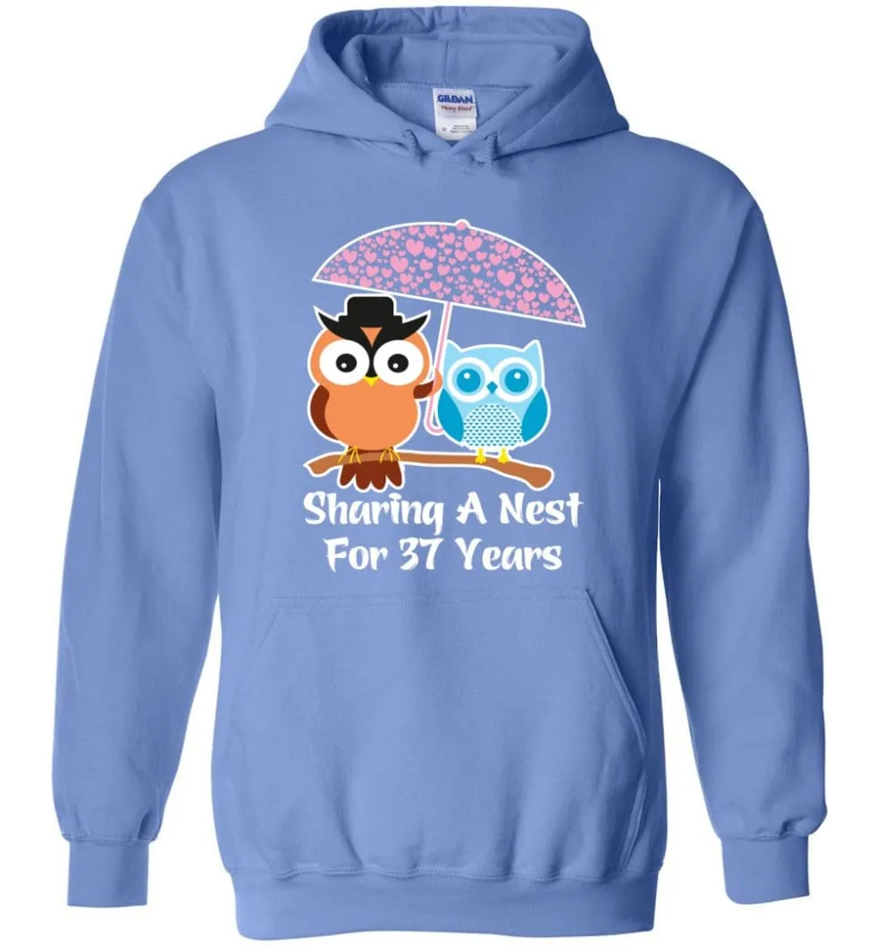 37 Years Wedding Anniversary Gifts Valentine's Day Hoodie