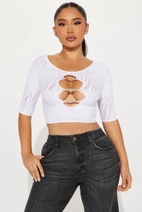 A Dime Piece Seamless Top - White