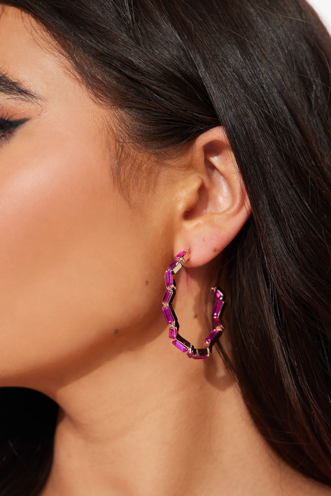 A Little Envious Earrings - Fuchsia