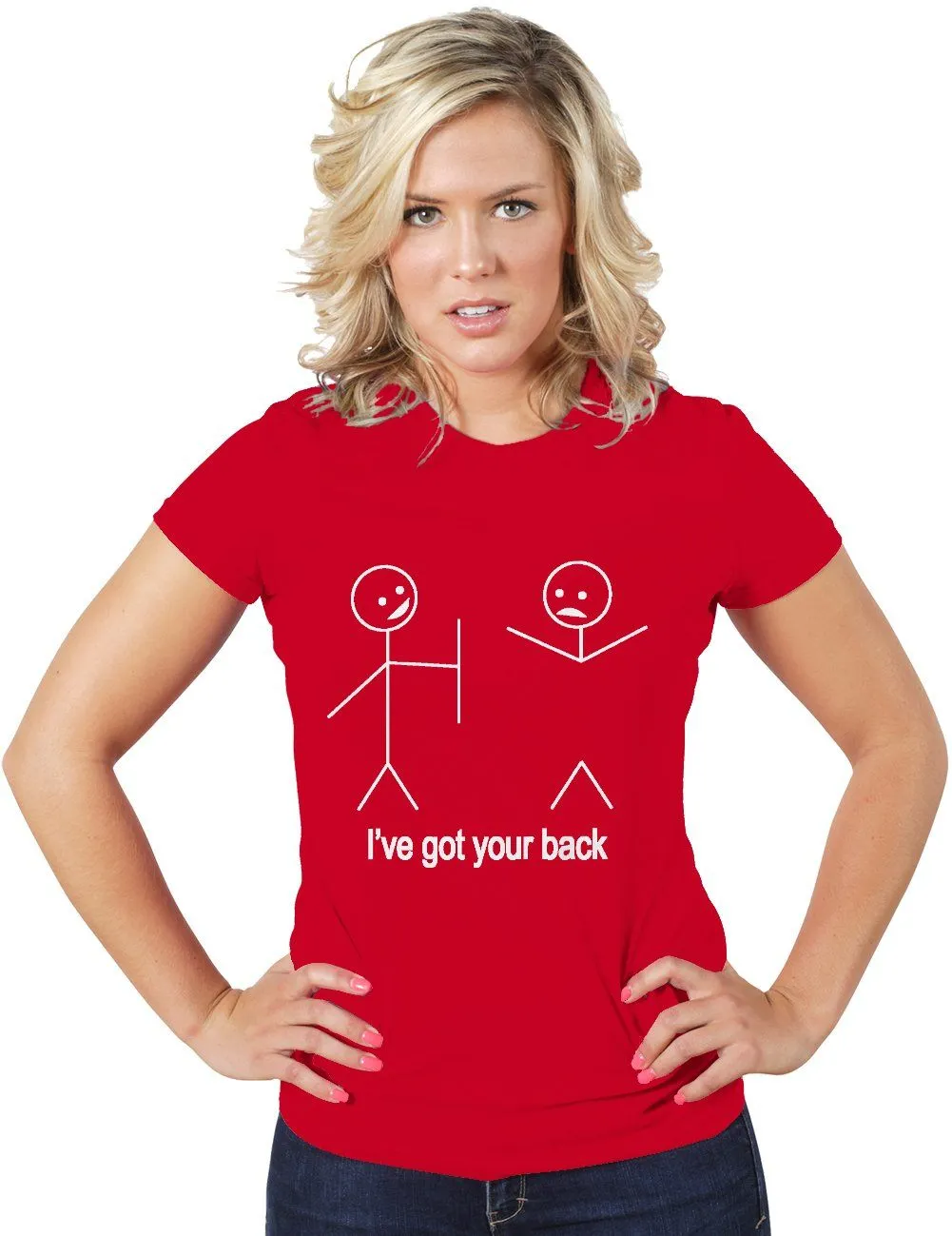 AFONiE I've Got Your Back Funny Women Tee