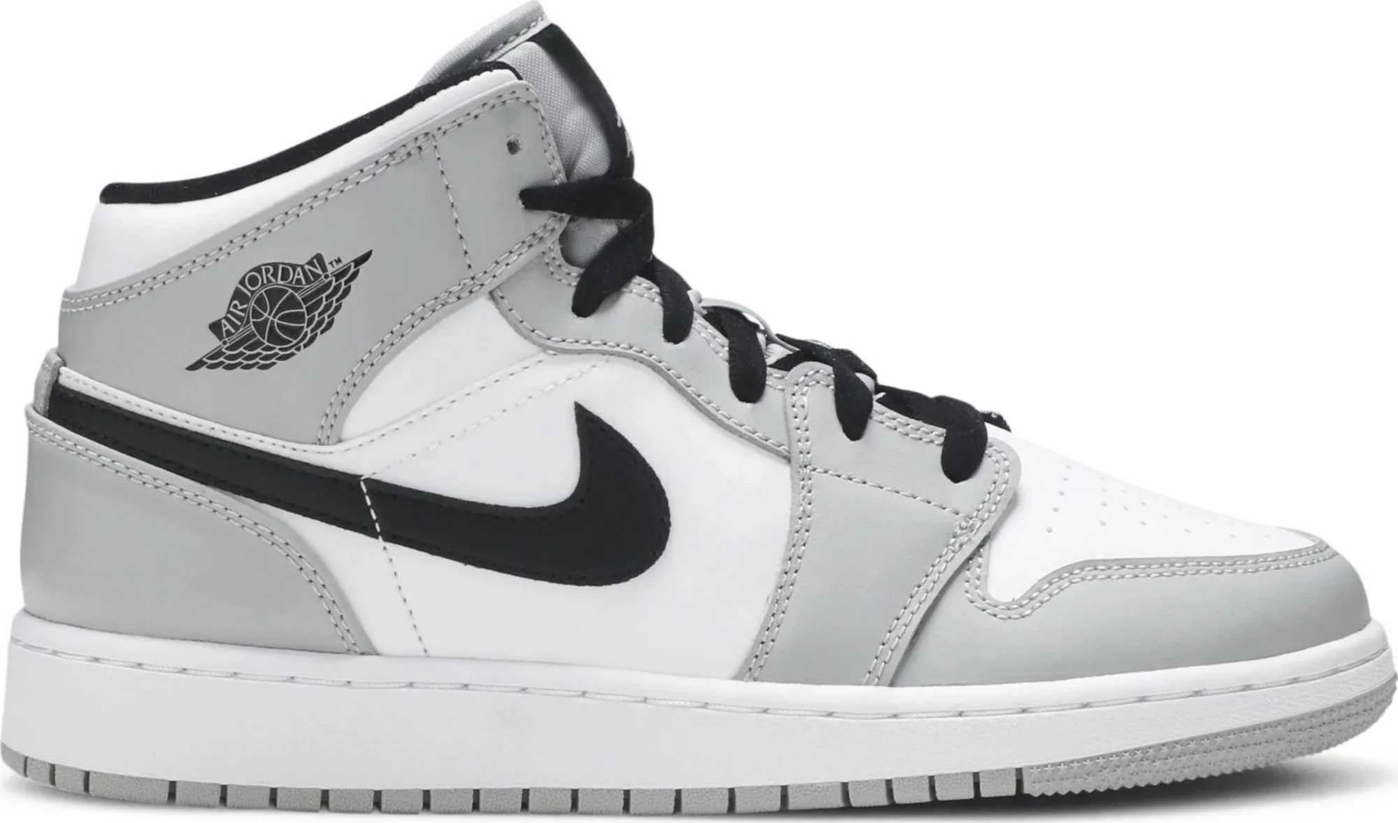 Air Jordan 1 Mid GS "LIGHT SMOKE GREY"