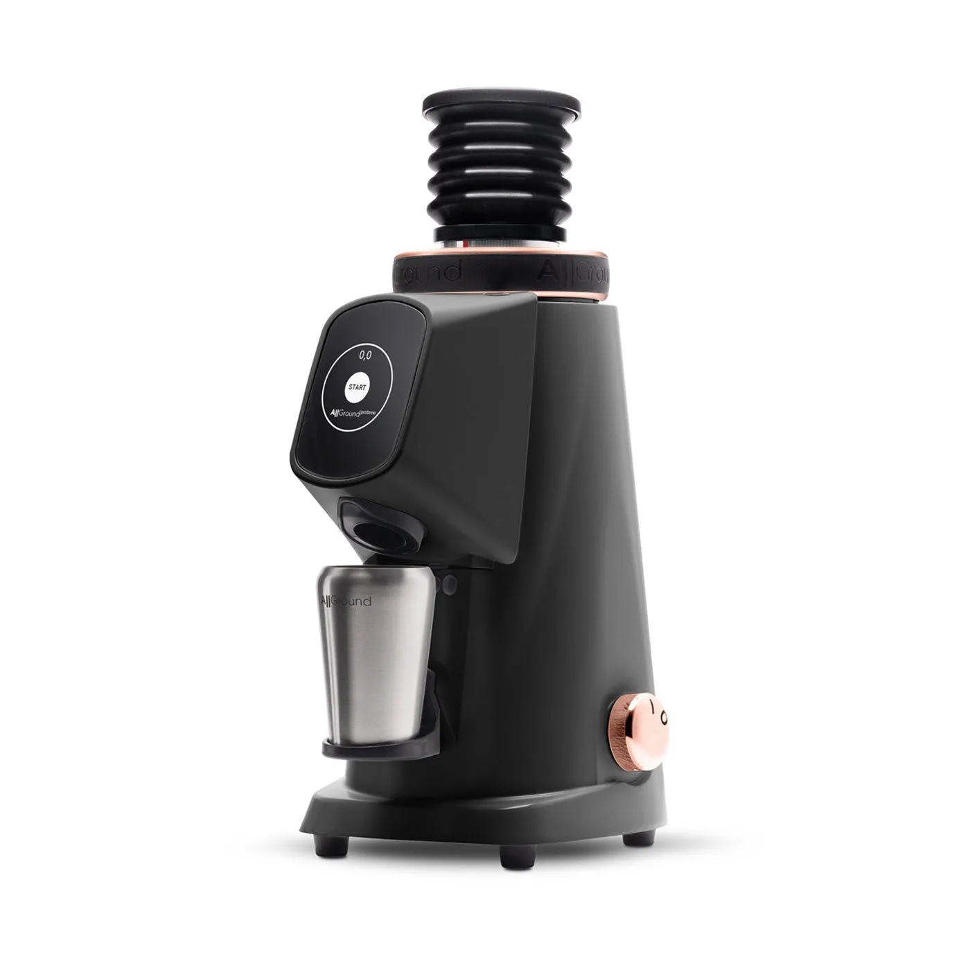 AllGround ProBrew Filter Coffee Grinder - Black w/ Rose Gold