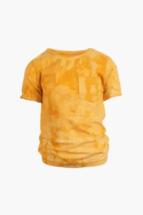 Appaman Concert Baby Boys Shirt - Lemon Tie Dye