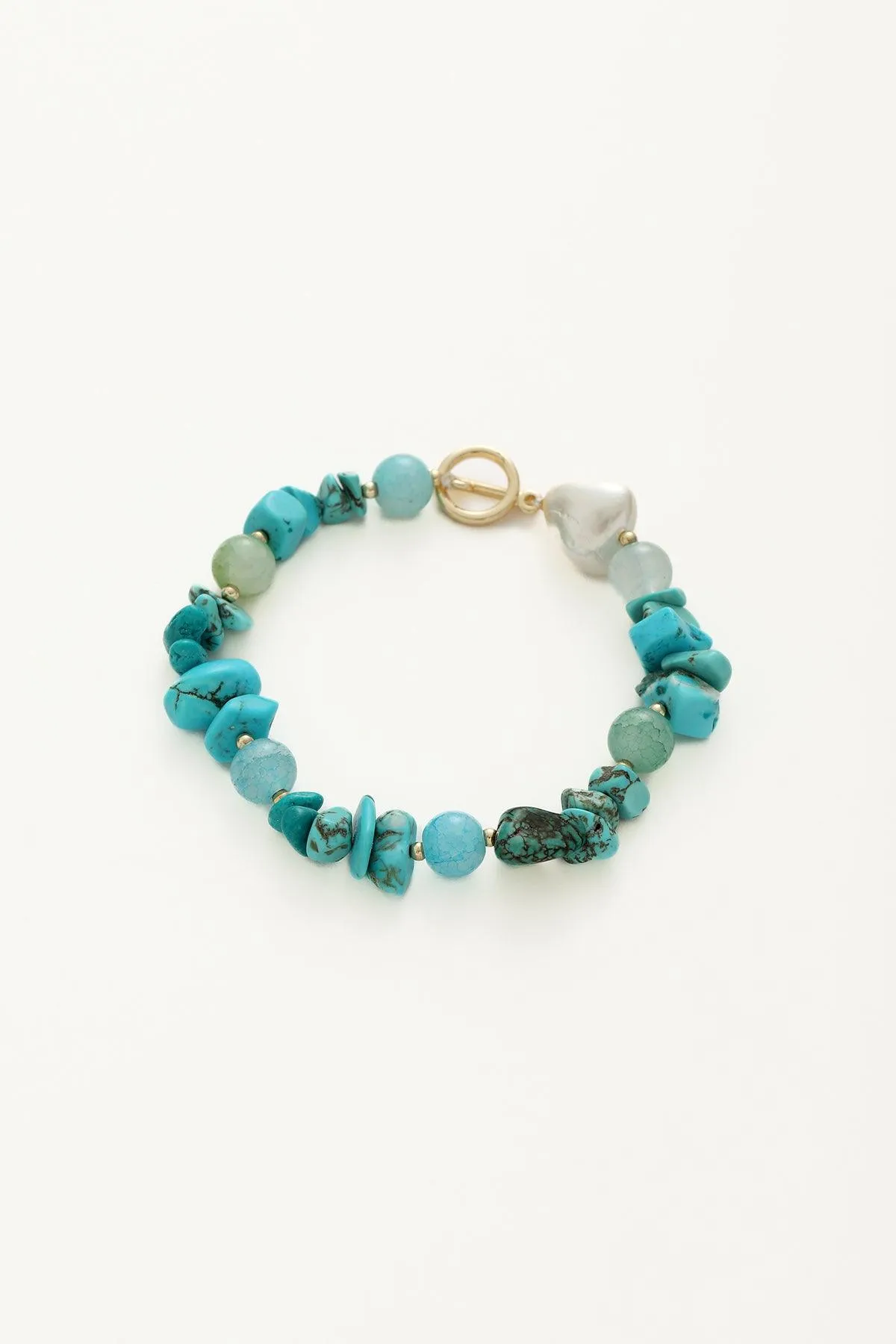 Aqua Aurora Turquoise Stone Bracelet