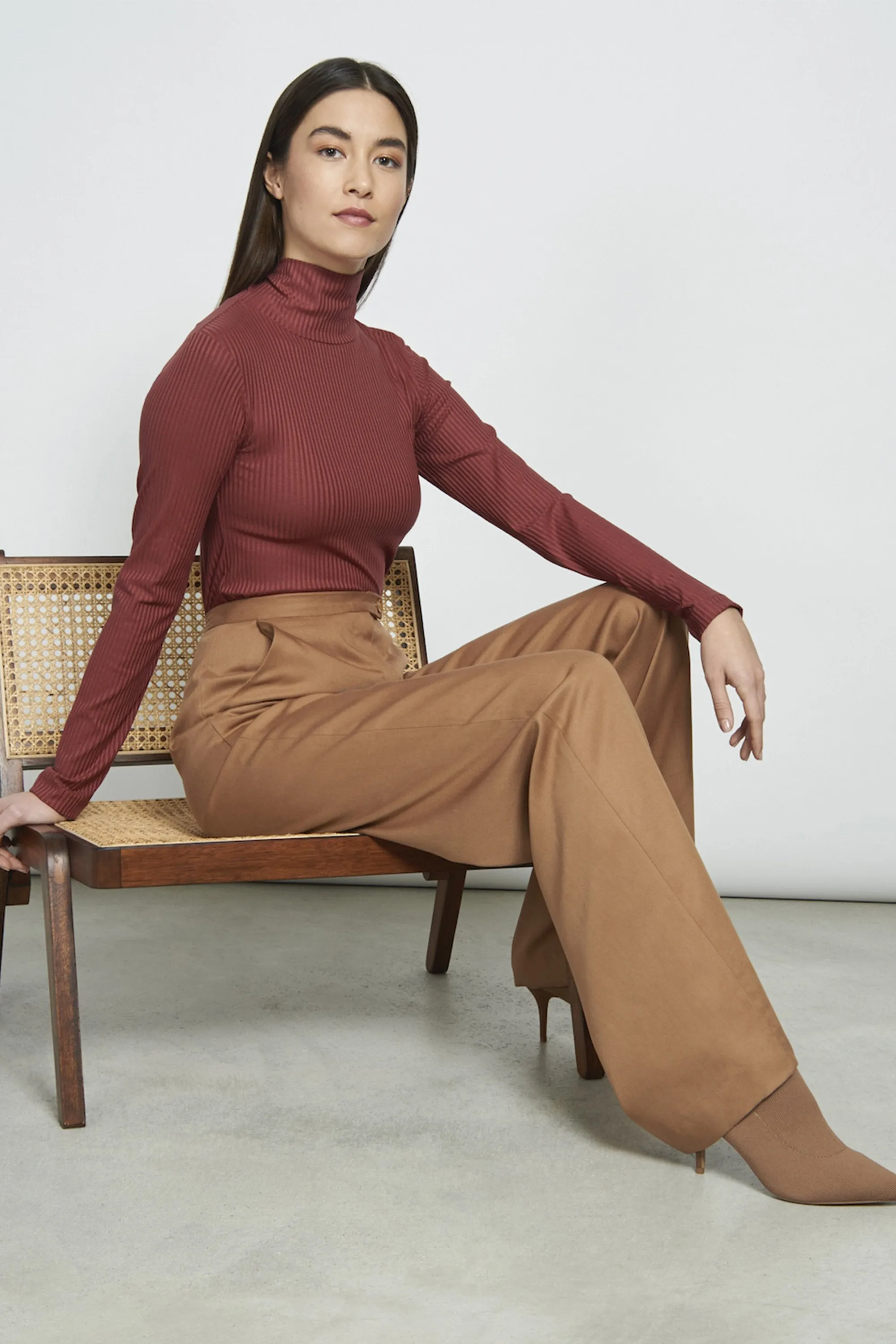 arouca wide pants tabacco