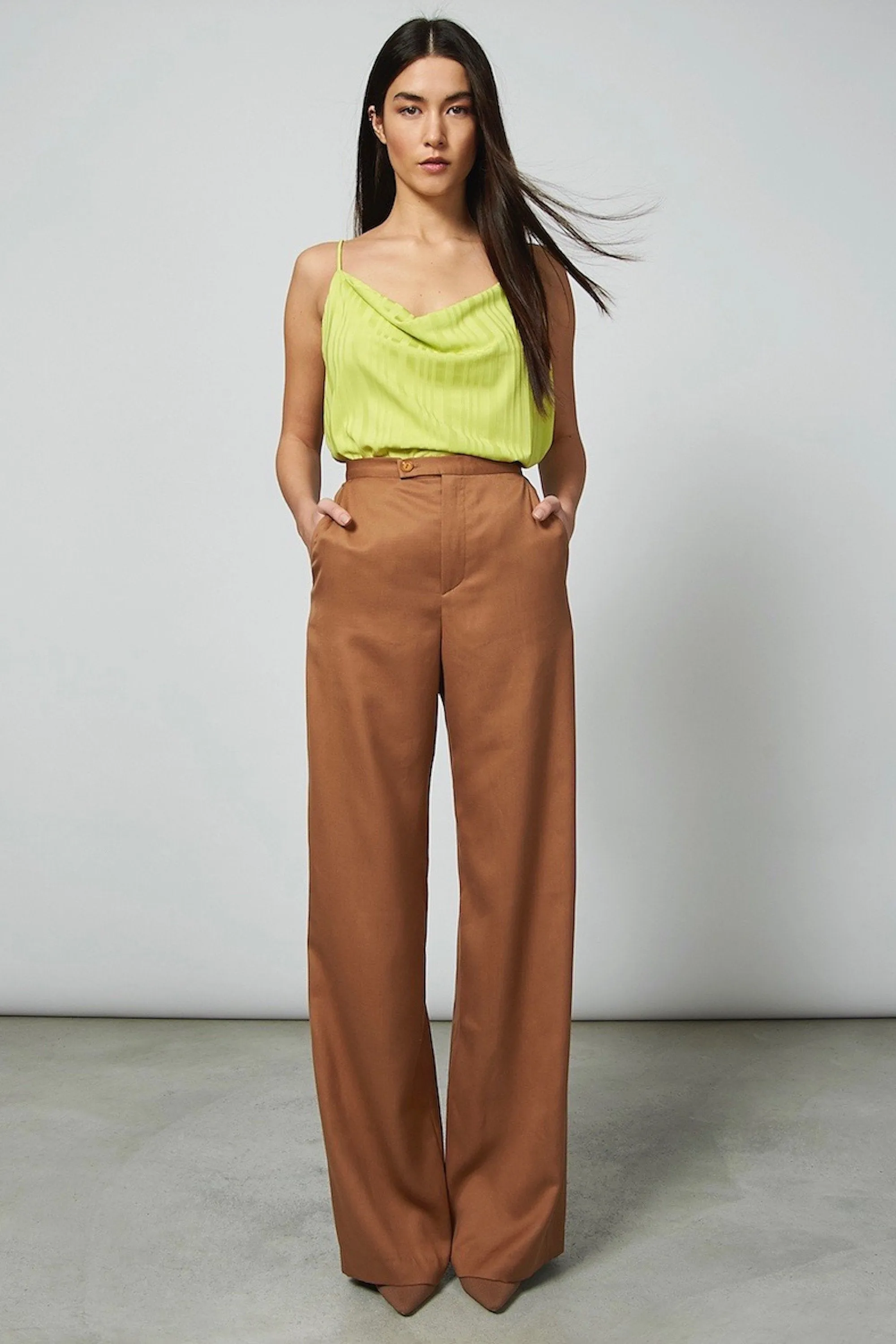 arouca wide pants tabacco