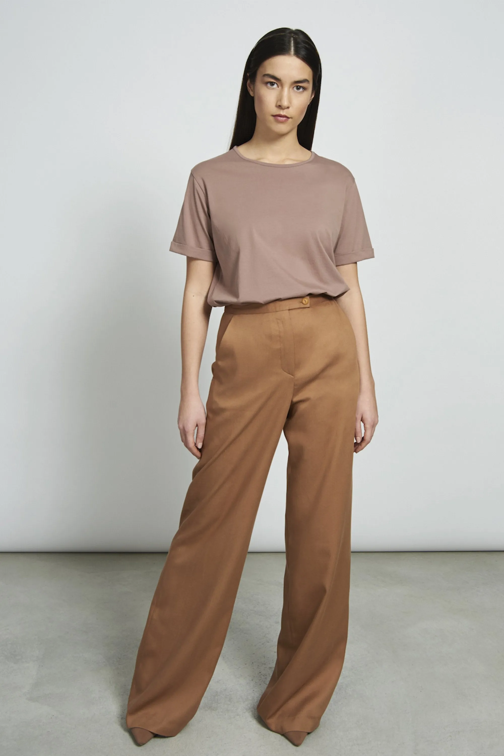 arouca wide pants tabacco