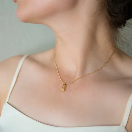 Arvo Gold Brick Necklace by Arvo