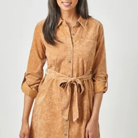 Ashley Corduroy Shirt Dress