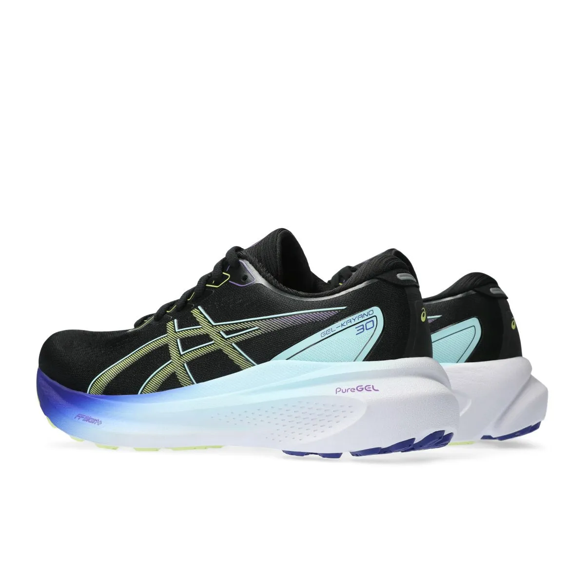 Asics Gel Kayano 30 Women Black Glow Yellow    30 