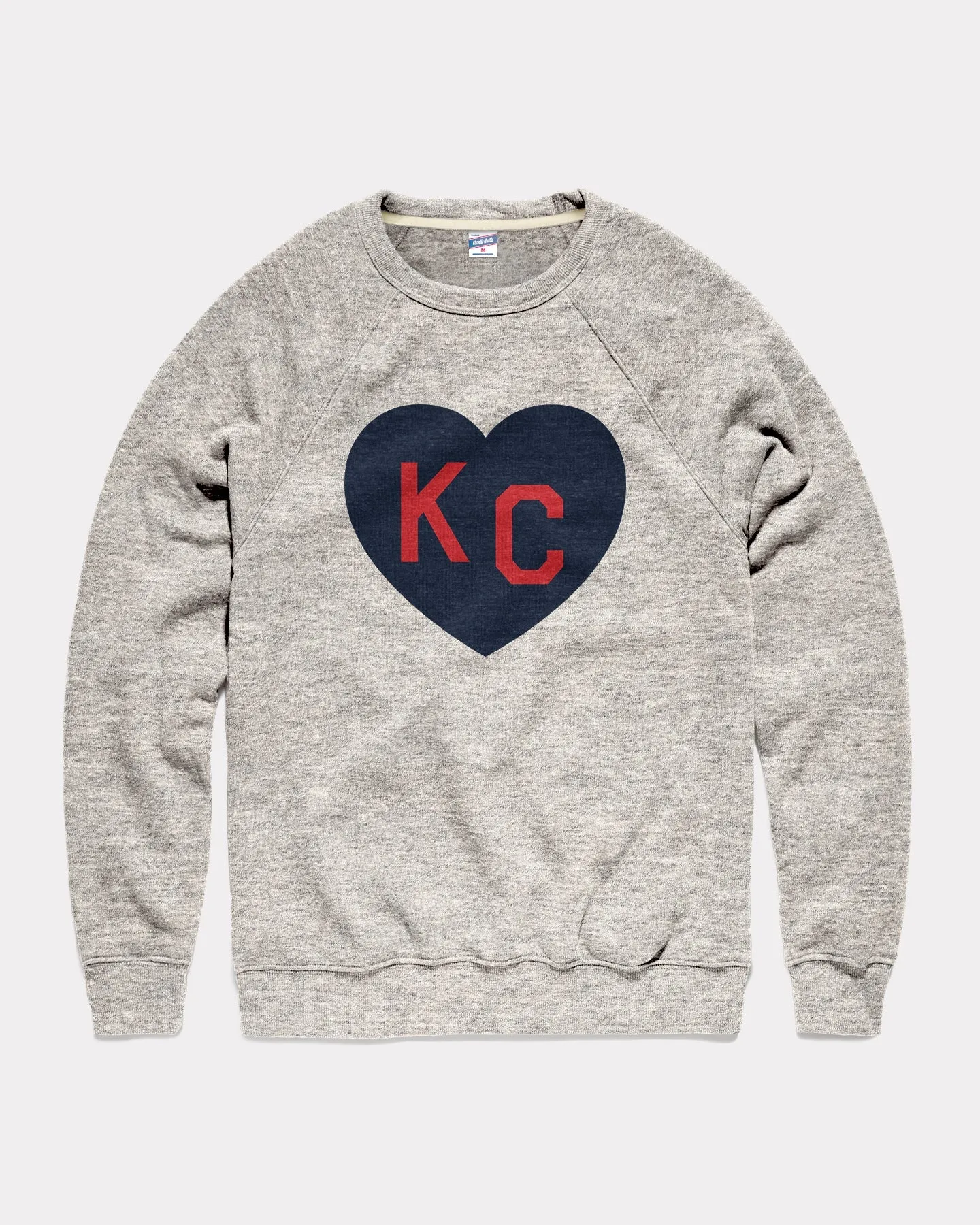 Athletic Grey KC Heart Crewneck