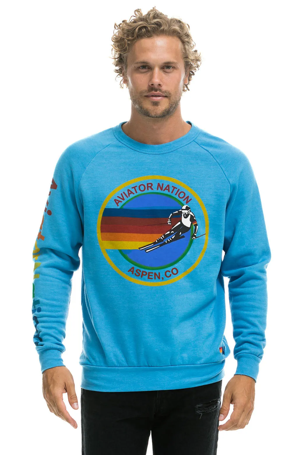 AVIATOR NATION ASPEN SWEATSHIRT - OCEAN