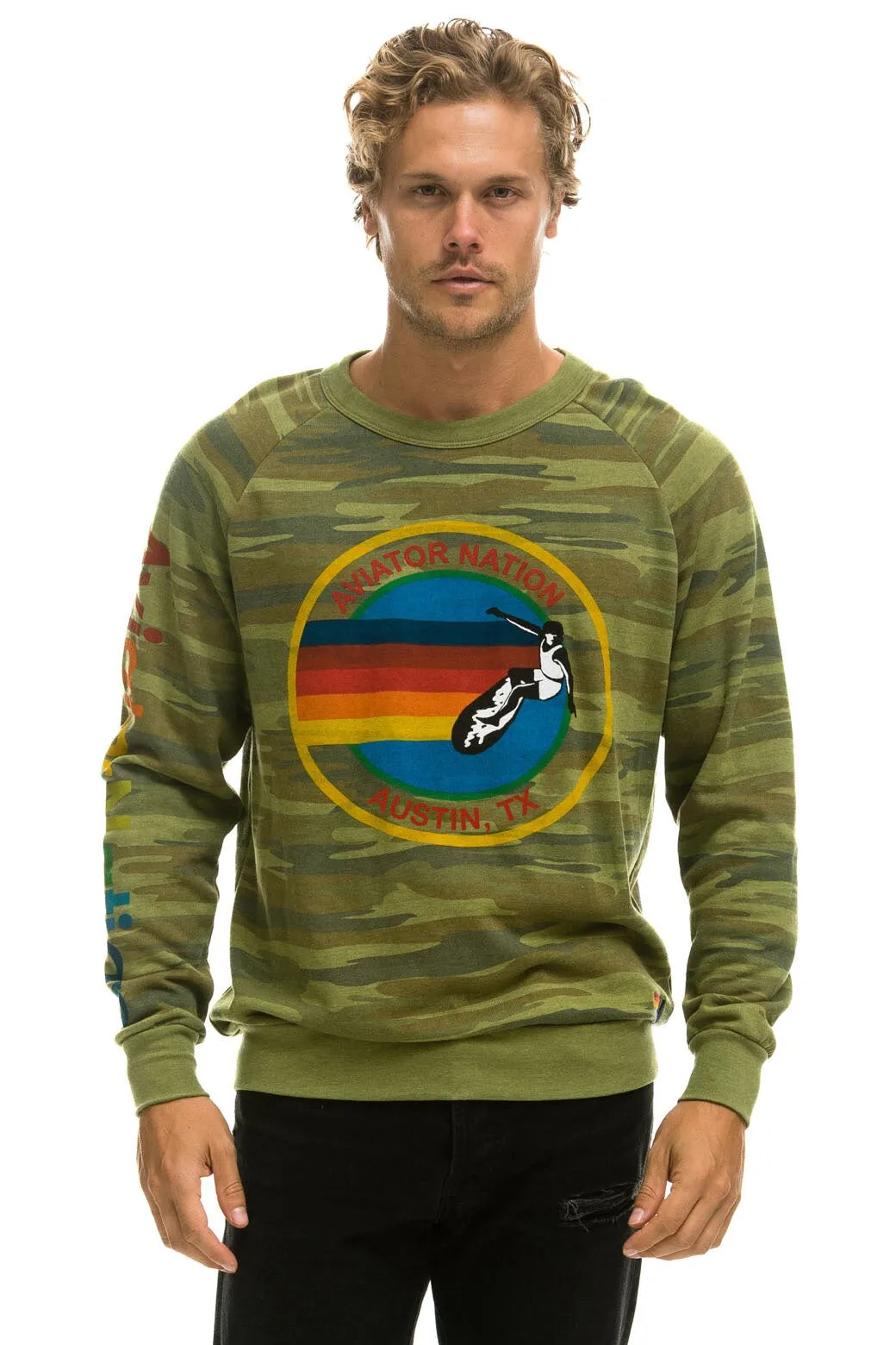 AVIATOR NATION AUSTIN SWEATSHIRT - CAMO