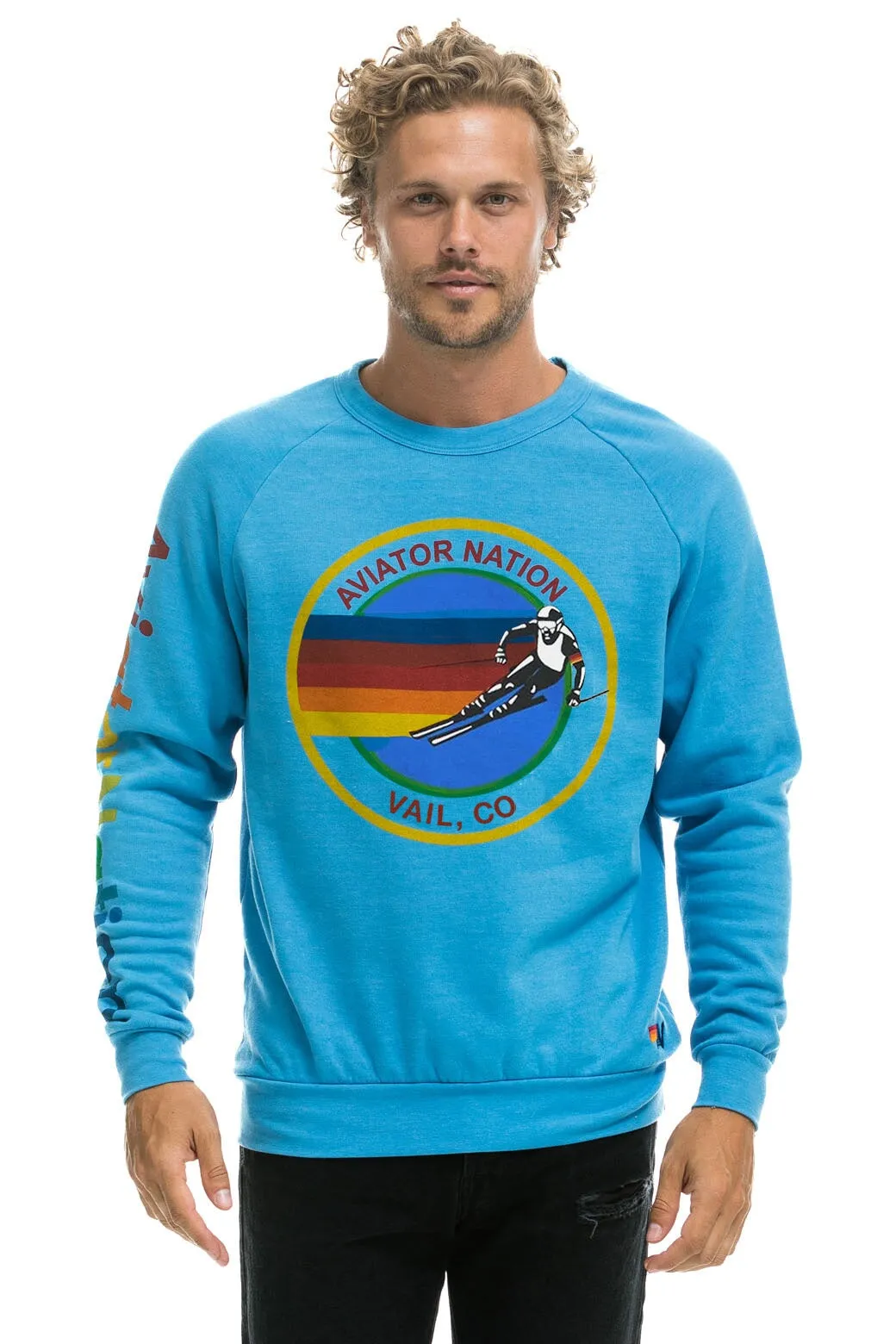 AVIATOR NATION VAIL SWEATSHIRT - OCEAN