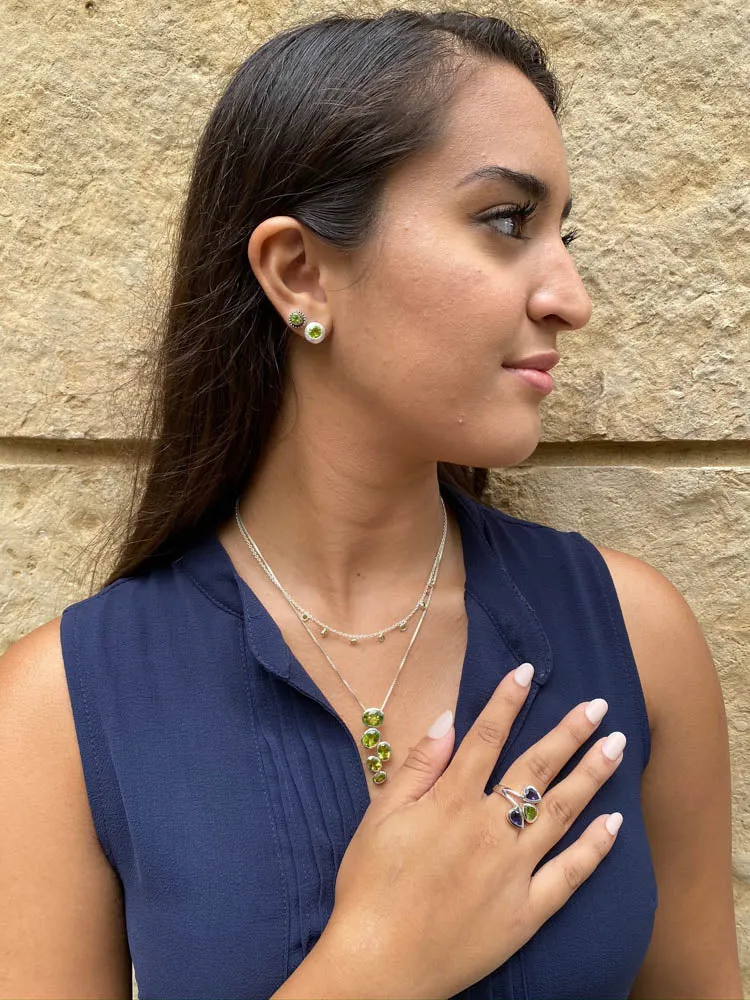 Aztec Studs Black Rutile Quartz