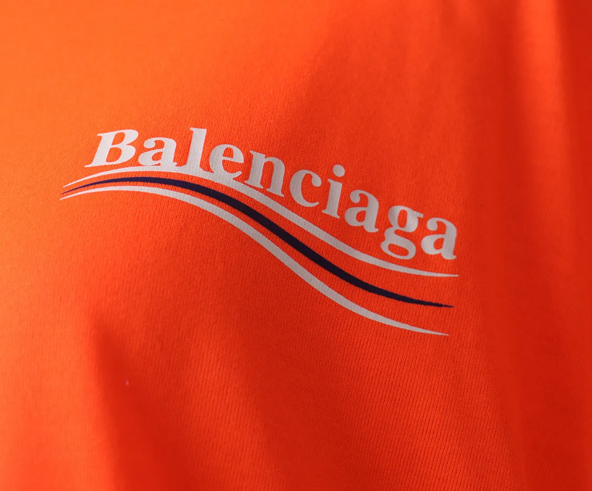 Balenciaga Orange Cotton T-Shirt sz 2