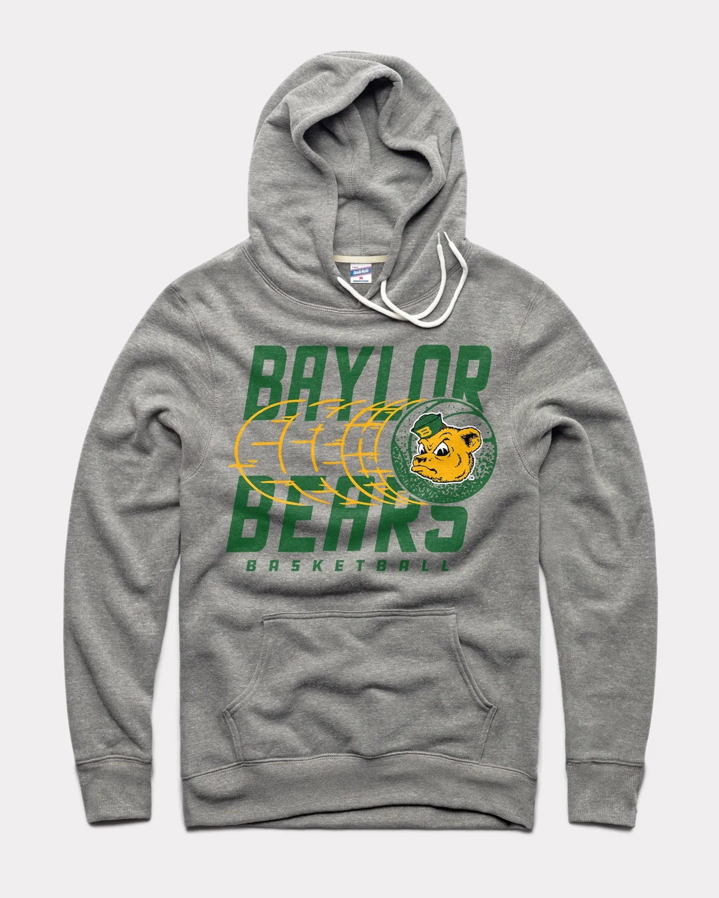 Baylor Trailing Basketball Vintage Grey Hoodie