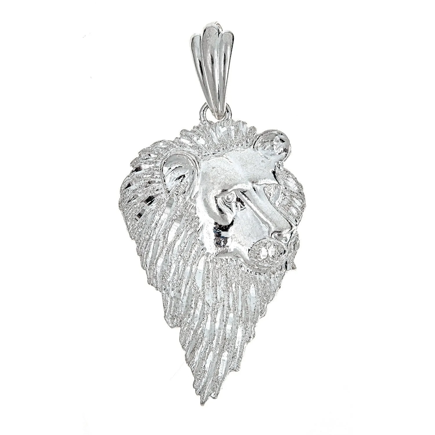 Better Jewelry 925 Sterling Silver Pensive Lion Pendant (9 Grams)