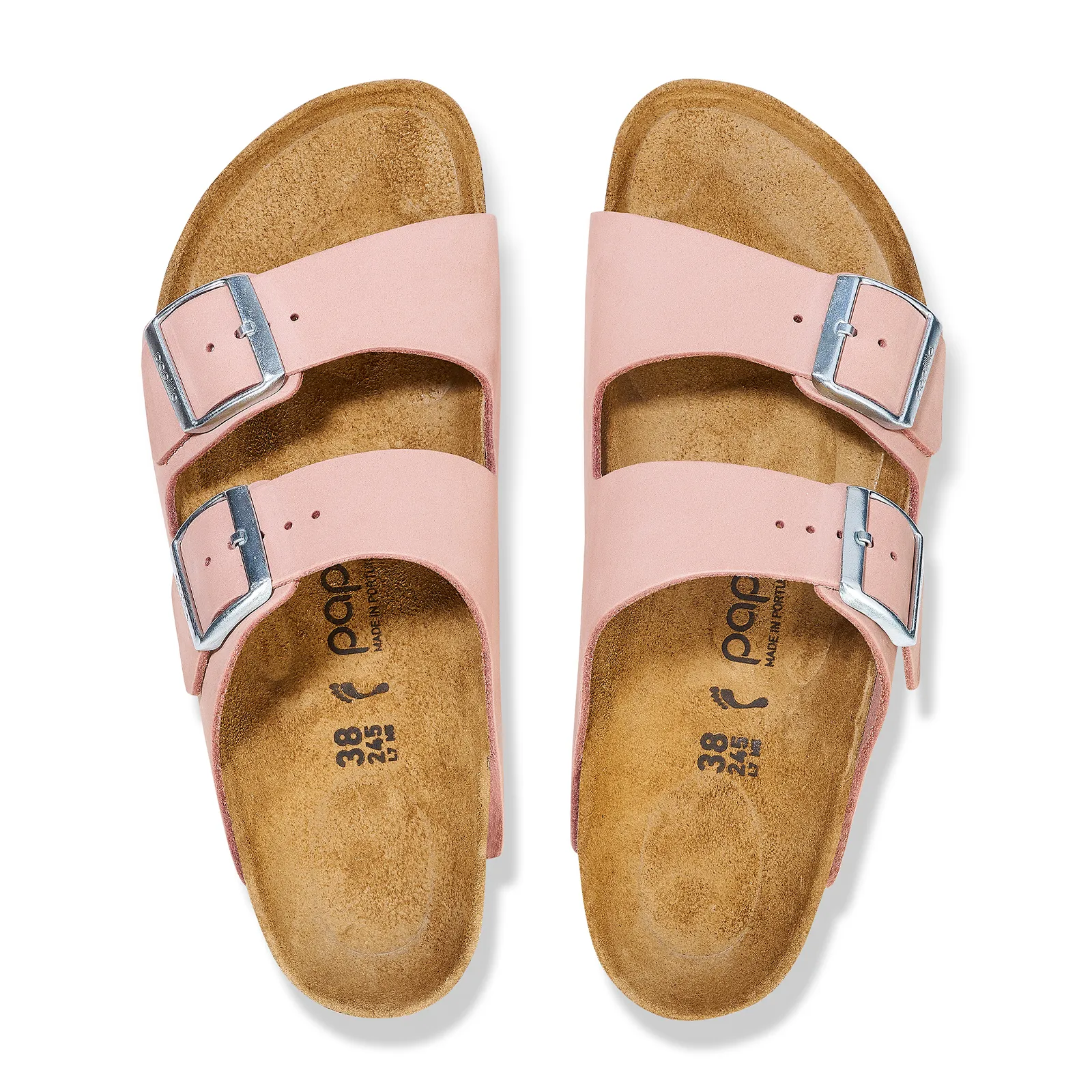 Birkenstock Arizona Chunky Slide Sandal (Women) - Soft Pink Nubuck