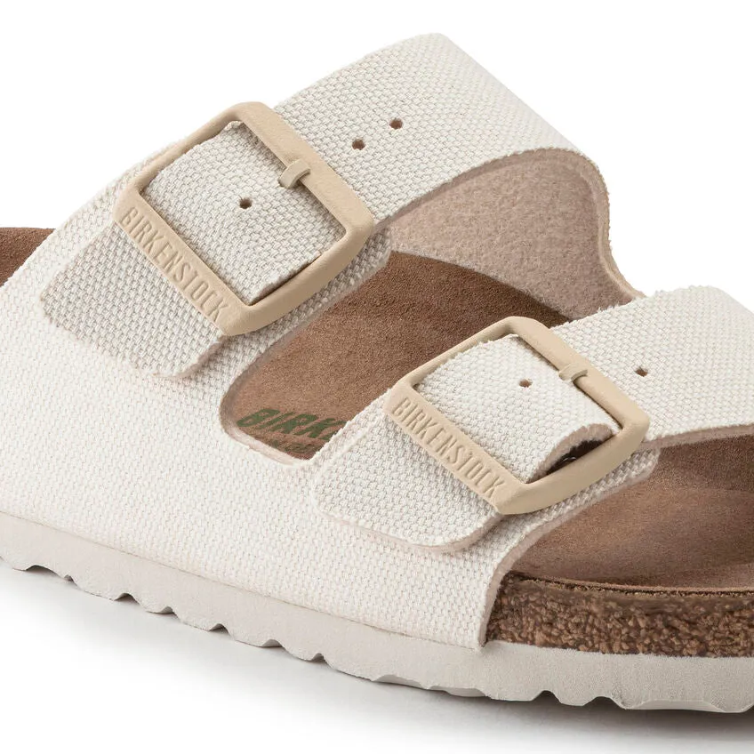 Birkenstock Women's Arizona Vegan Women Textile (Eggshell - Regular Fit)