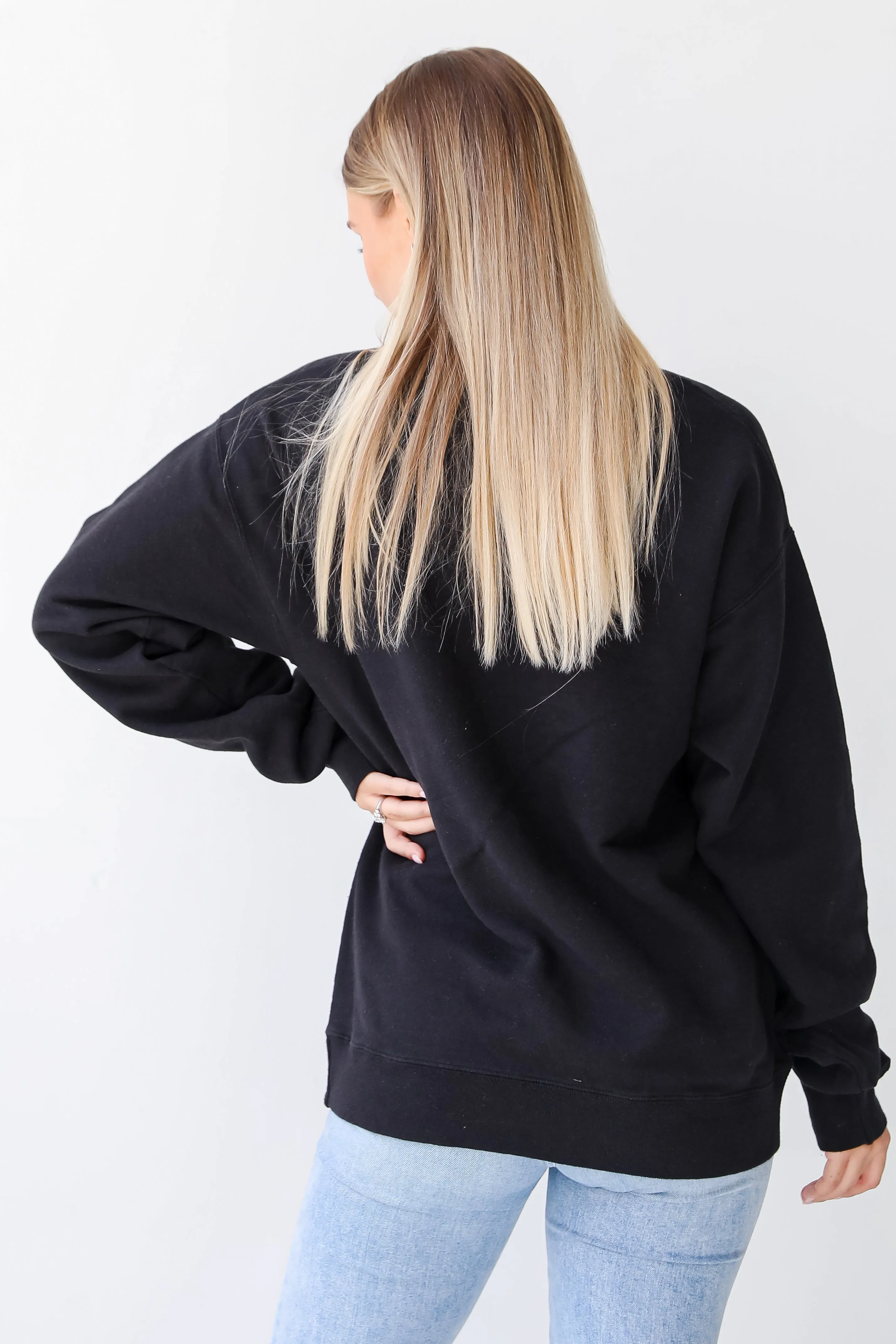 Black Glory Glory Script Sweatshirt