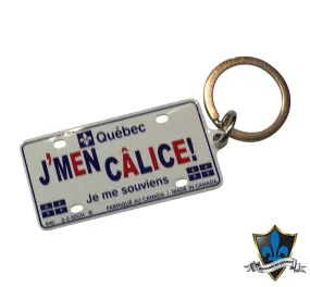 Calise Quebec Metal Diecast Keychain