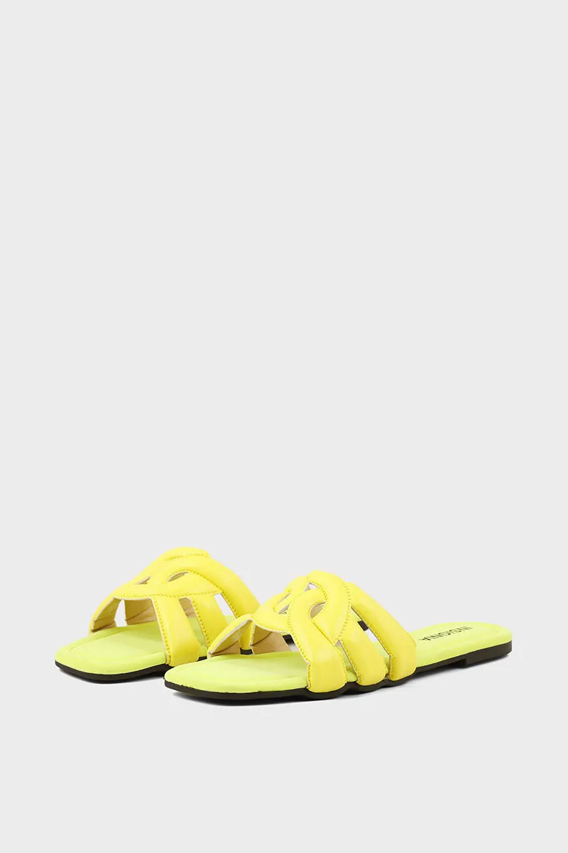 Casual Slip On I38574-Yellow