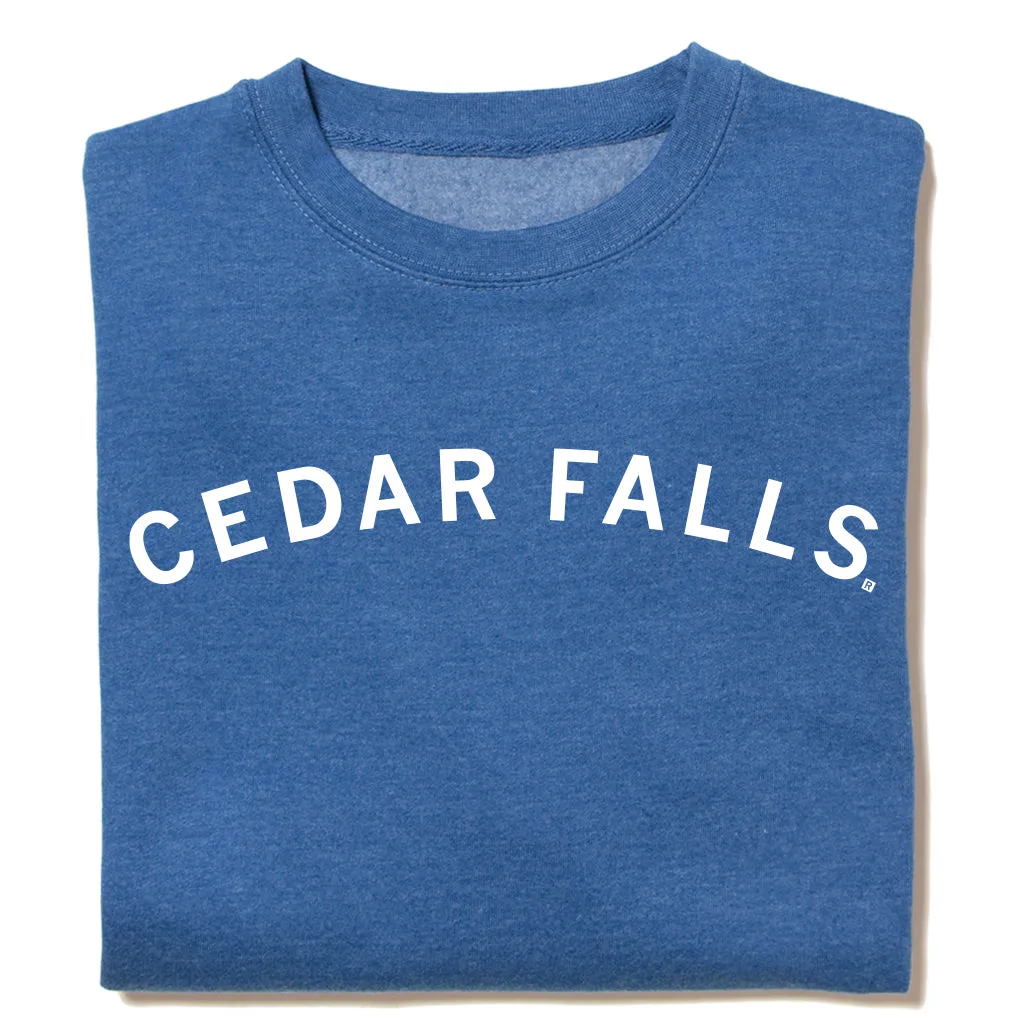 Cedar Falls Curved Logo Crew Sweatshirt