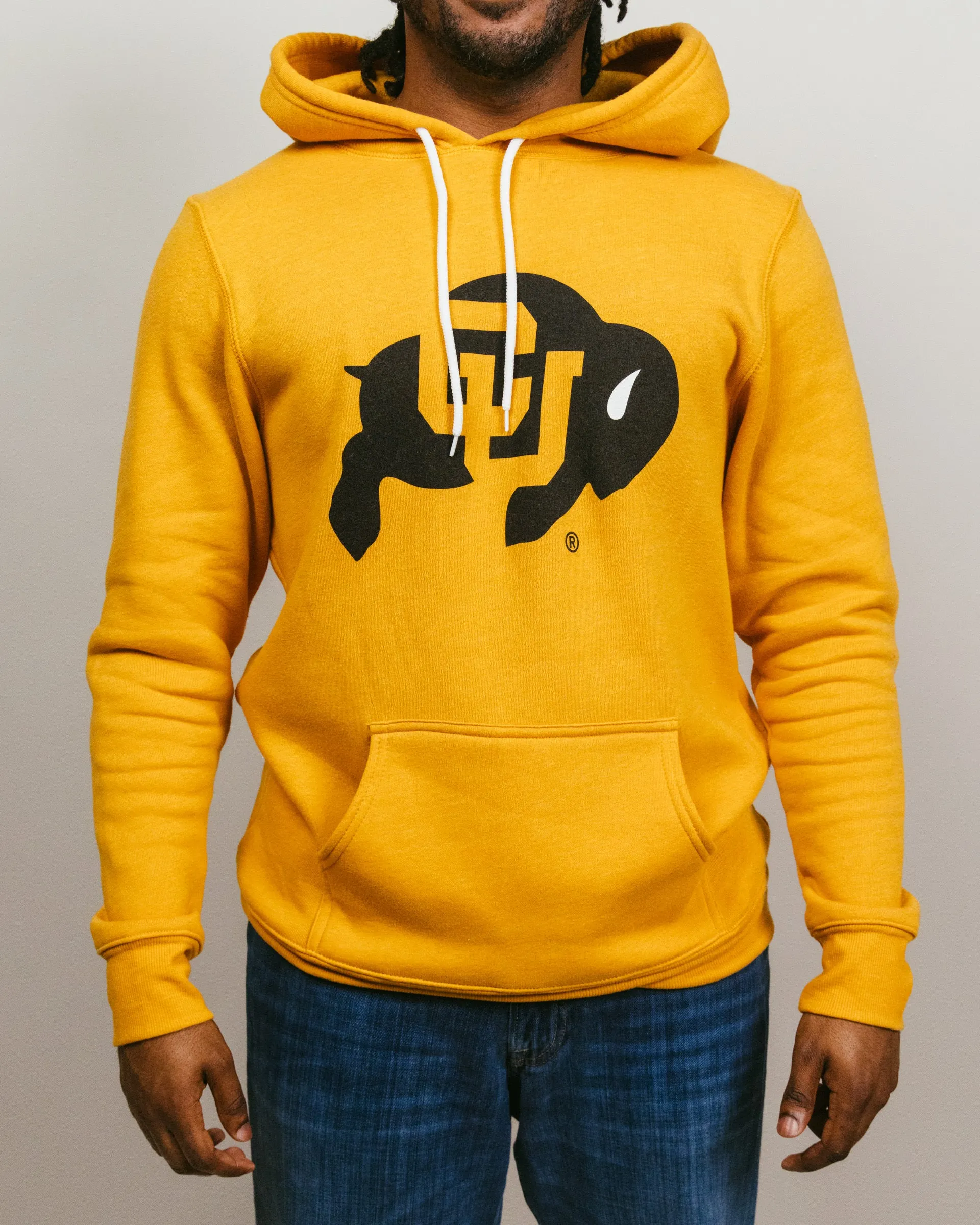 Colorado Buffaloes Primary Logo Gold Hoodie