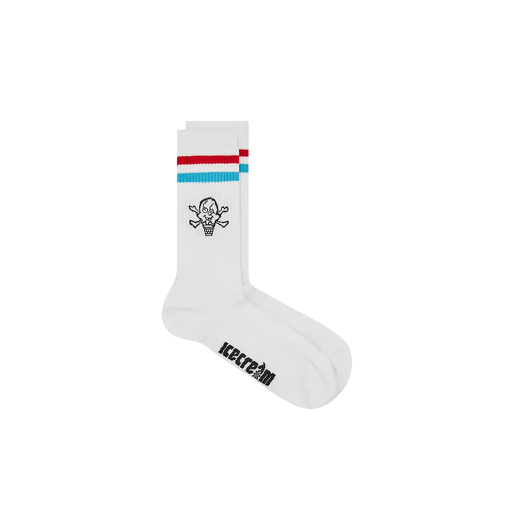 Cones & Bones Sports Socks (White)