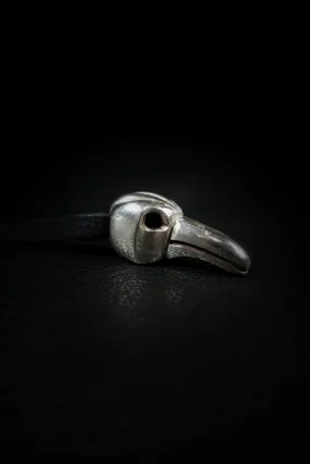 Crow (Sterling Silver, Gold Pendant)