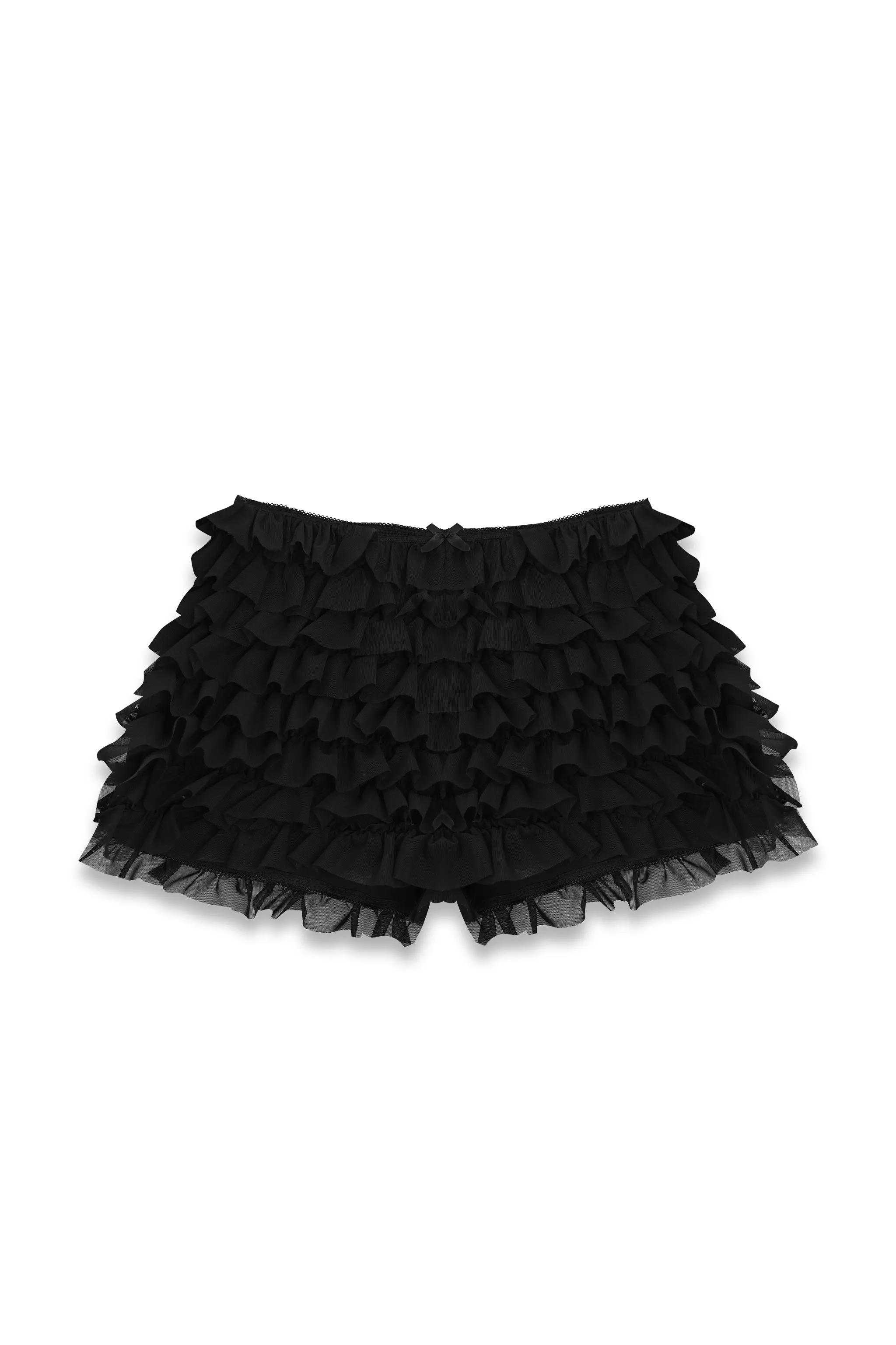 Dilly Frill Shorts in Black