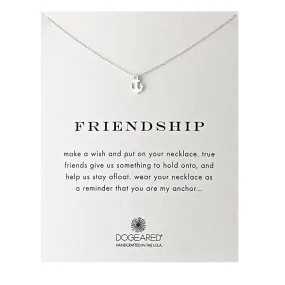 Dogeared - Reminder Friendship Smooth Anchor Dainty Necklace in Sterling Silver