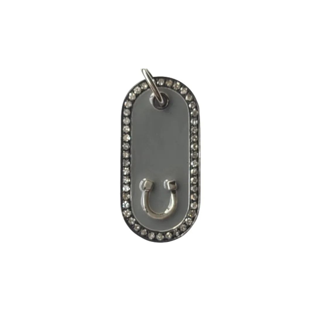 Enameled Horseshoe Tag