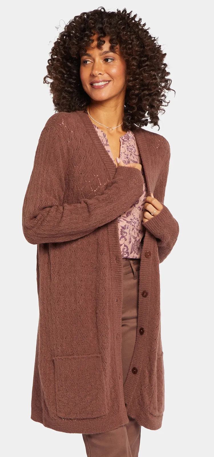 Falling Leaves Everyday Cardigan | Hot Cocoa