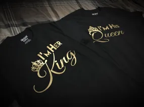 Family - King,Queen,Princess or Prince T-Shirt - Gold Graphics