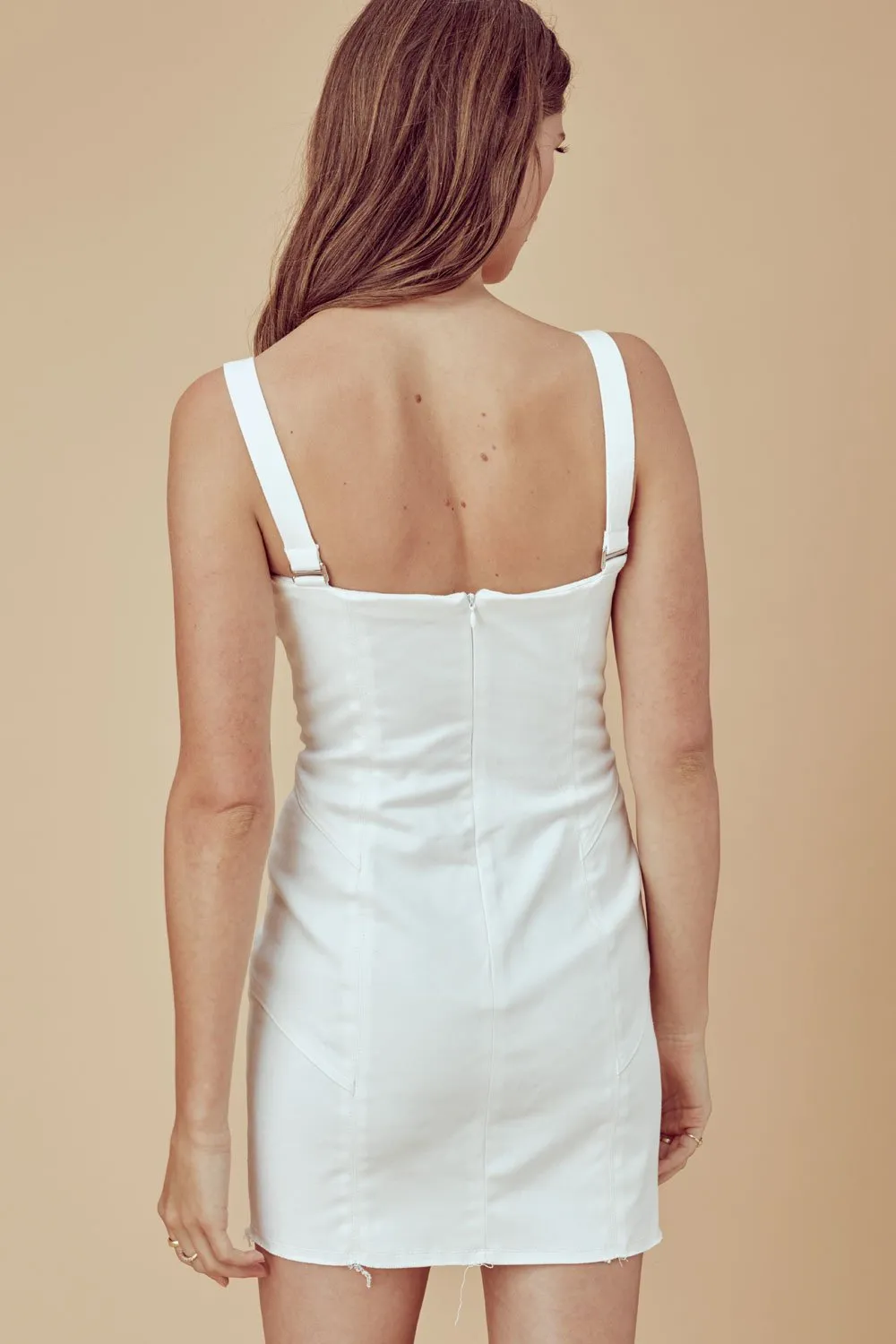 For Love and Lemons Monika Hook Front Mini Dress