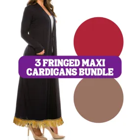 Fringed Maxi Cardigans Bundle