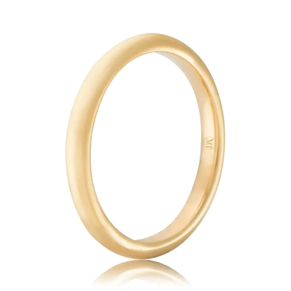 Full Dome 2mm - 18ct Yellow Gold