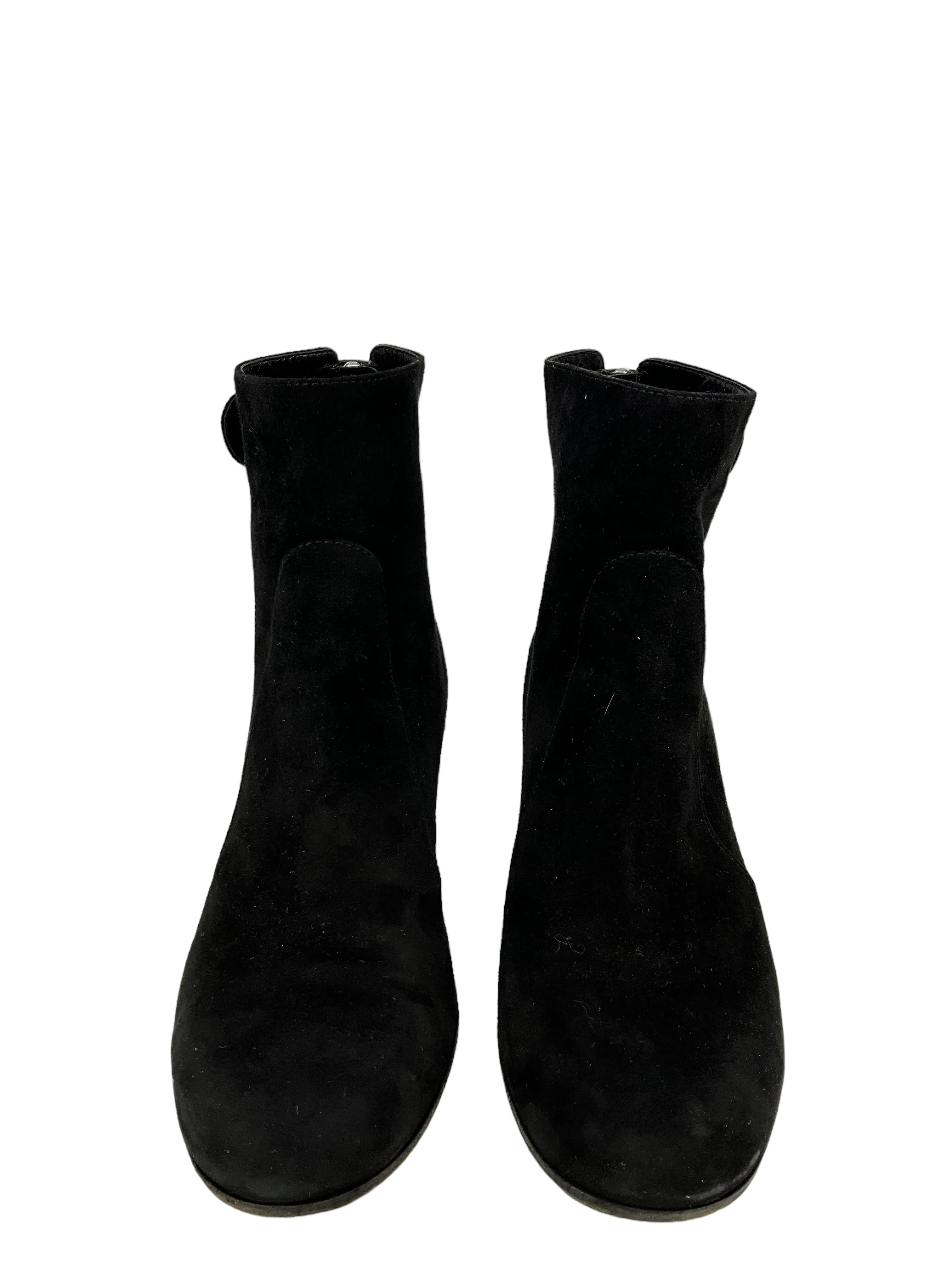 Gianvito Rossi Black Suede Booties Size 8