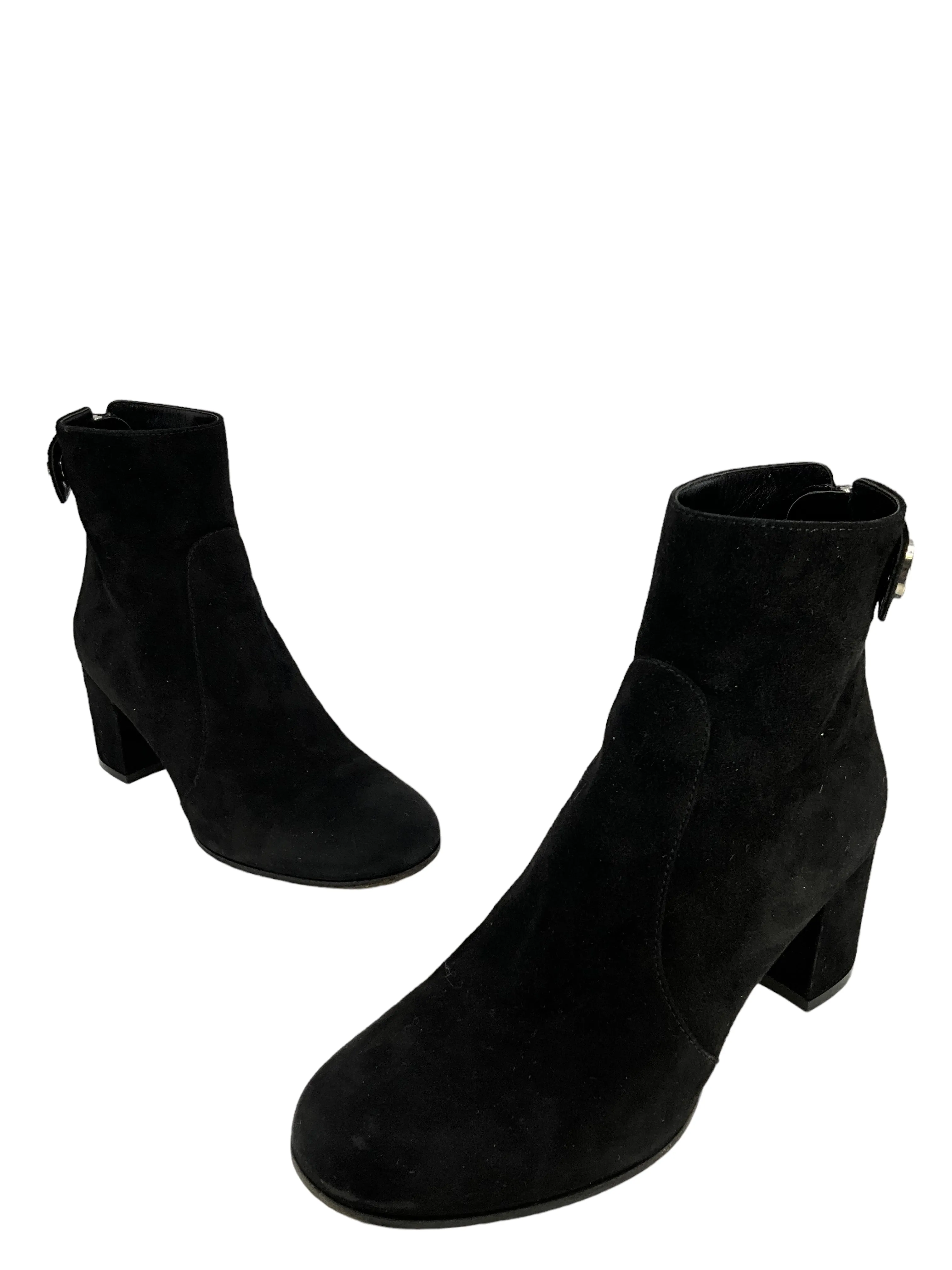 Gianvito Rossi Black Suede Booties Size 8