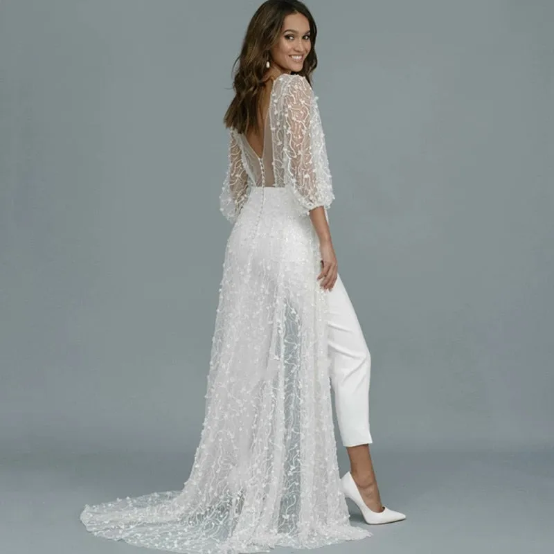 Glamorous Lace Wedding Jumpsuit